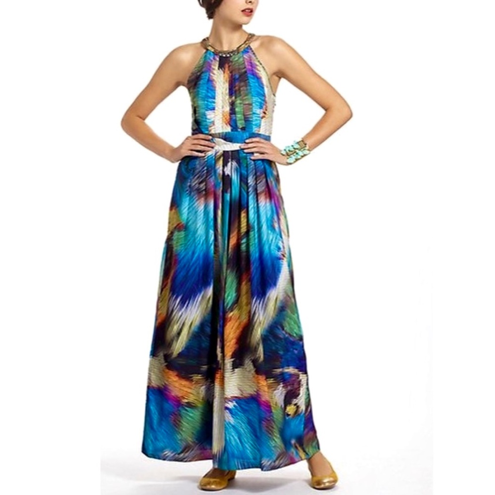 Ranna Gill for Anthropologie “Tropicalia” Maxi Dress, size M